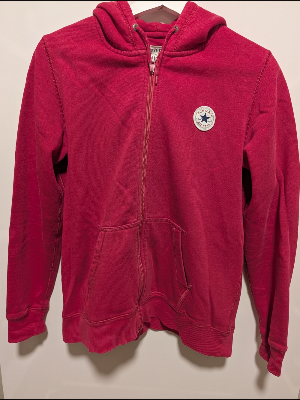 Converse Women's Fushia Zip-Up Hoodie